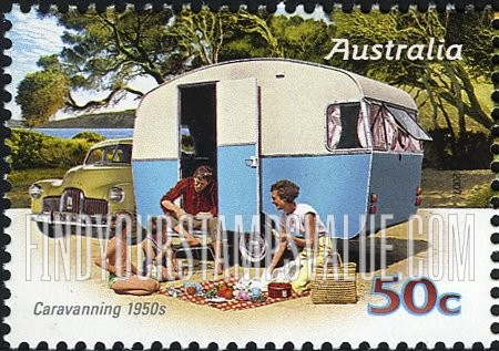 FindYourStampsValue: Trailer Campers: 1950s