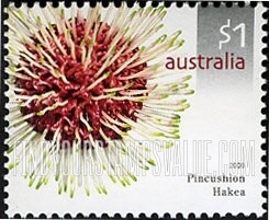 FindYourStampsValue: Flowers: Pincushion hakea