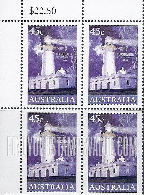 FindYourStampsValue: Lighthouses and Maps: Macquarie, New South Wales