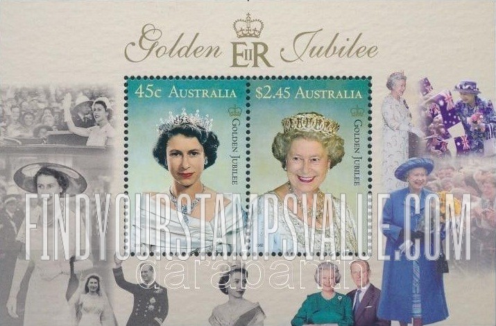 FindYourStampsValue: Reign of Queen Elizabeth II, 50th Anniversary
