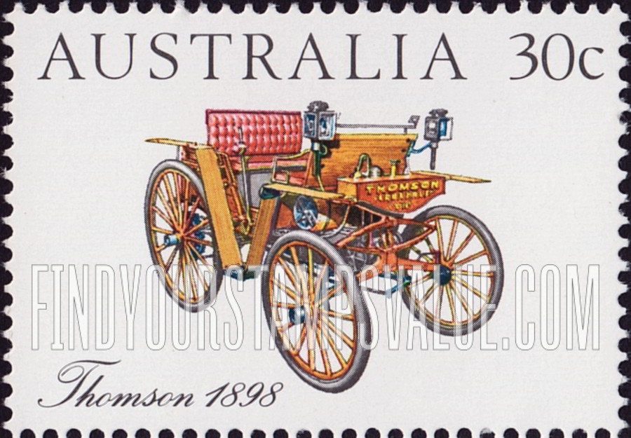FindYourStampsValue: Australian-made vintage cars: Thomson, 1898