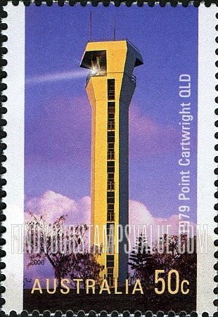 FindYourStampsValue: Lighthouses: Point Cartwright Lighthouse, Queensland
