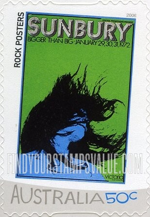 FindYourStampsValue: Rock Posters: Sunbury Rock Festival, 1972