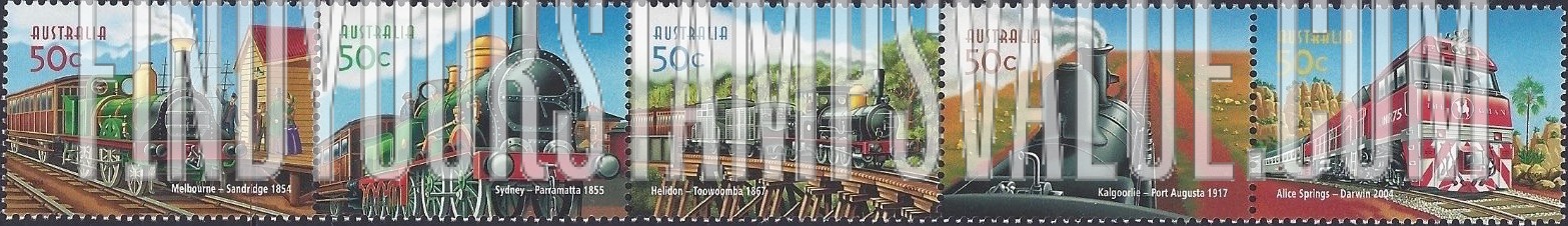 FindYourStampsValue: Australian Railways, 150th Anniversary
