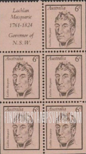 FindYourStampsValue: Famous Australians: Lachlan Macquarie (1761-1824), Governor of New South Wales
