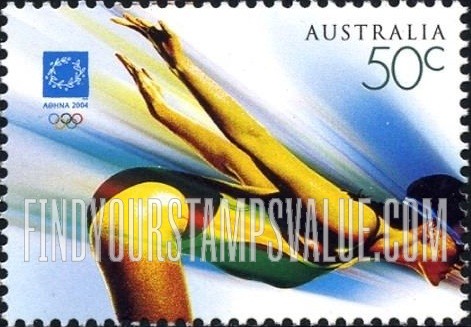 FindYourStampsValue: 2004 Summer Olympics and Paralympics, Athens: Swimmer