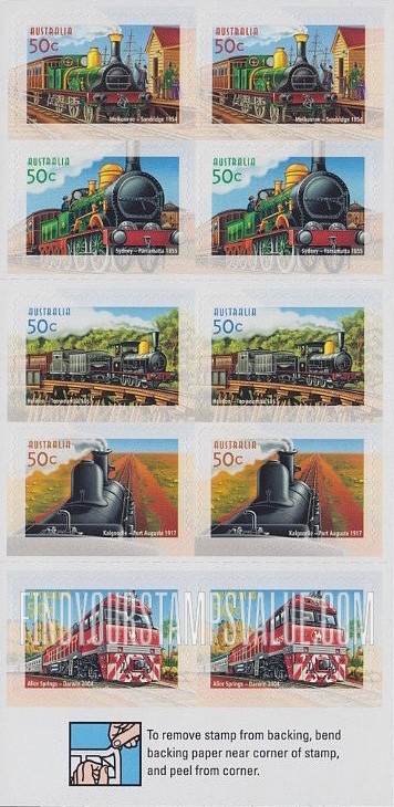 FindYourStampsValue: Australian Railways, 150th Anniversary