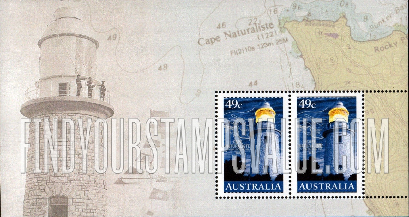 FindYourStampsValue: Lighthouses and Maps: Troubridge Island South Australia