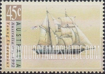 FindYourStampsValue: Sailing Ships: Young Endeavour