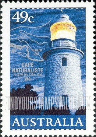 FindYourStampsValue: Lighthouses and Maps: Troubridge Island South Australia