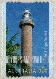 FindYourStampsValue: Lighthouses: Cape Don Lighthouse, Northern Territory