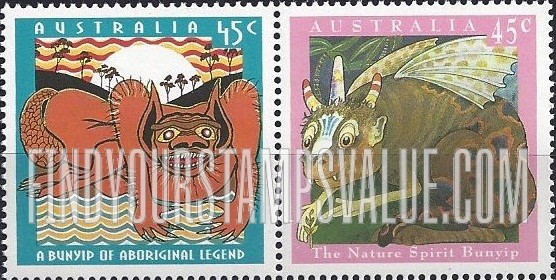 FindYourStampsValue: Bunyips Folklore Creatures