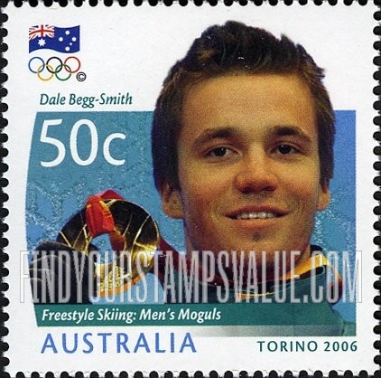 FindYourStampsValue: Dale Begg-Smith, Men’s Moguls Gold Medalist at 2006 Winter Olympics, Turin