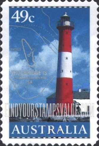 FindYourStampsValue: Lighthouses and Maps: Cape Naturaliste, Western Australia