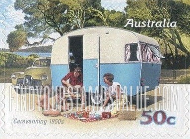 FindYourStampsValue: Trailer Campers: 1950s