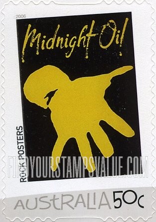 FindYourStampsValue: Rock Posters: Midnight Oil, 1979