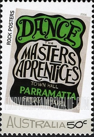 FindYourStampsValue: Rock Posters: The Masters Apprentices Parramatta concert, 1972