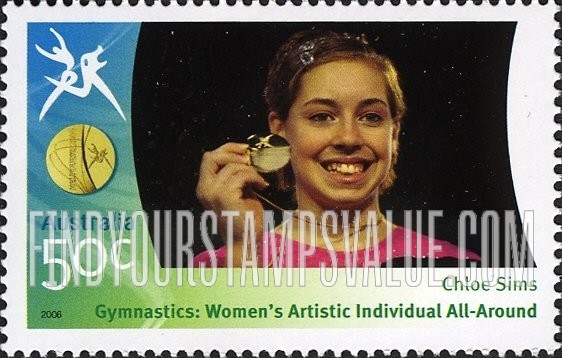 FindYourStampsValue: Medalists at Commonwealth Games: Chloe Sims