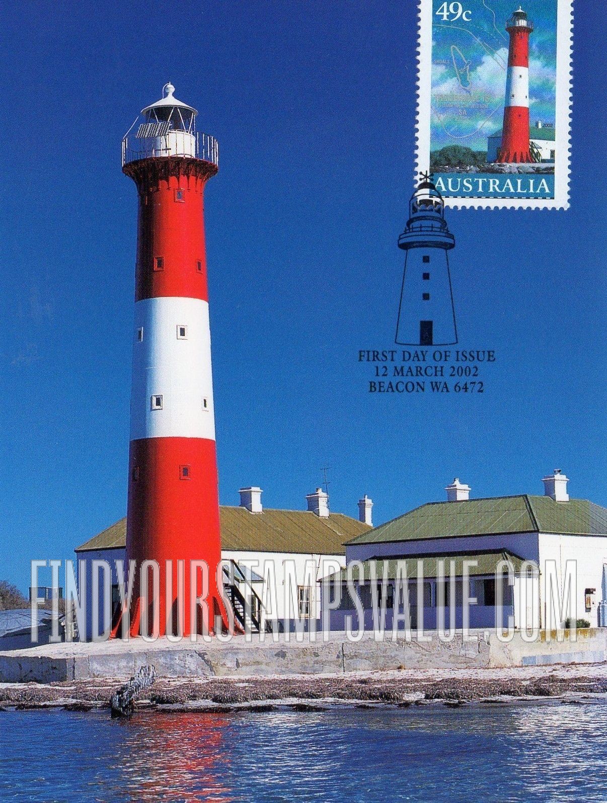 FindYourStampsValue: Lighthouses and Maps