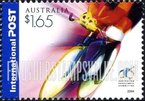 FindYourStampsValue: 2004 Summer Olympics and Paralympics, Athens: Cyclist