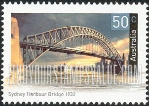 FindYourStampsValue: Historic Bridges: Sydney Harbour Bridge, 1932
