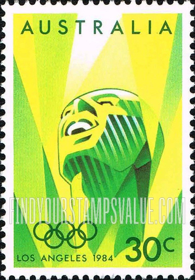 FindYourStampsValue: 1984 Summer Olympics: Finish, vertical
