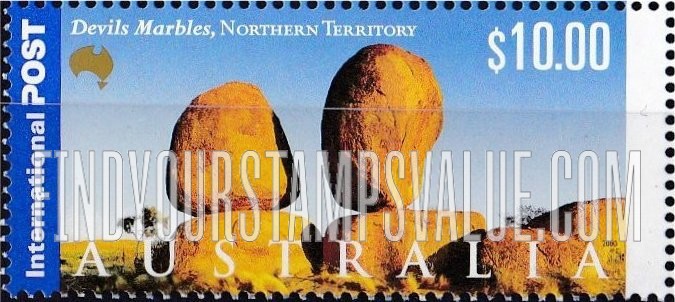 FindYourStampsValue: Tourist Attractions: Devils Marbles