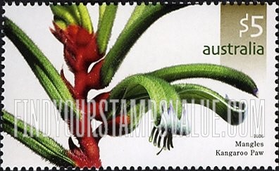 FindYourStampsValue: Flowers: Mangles kangaroo paw