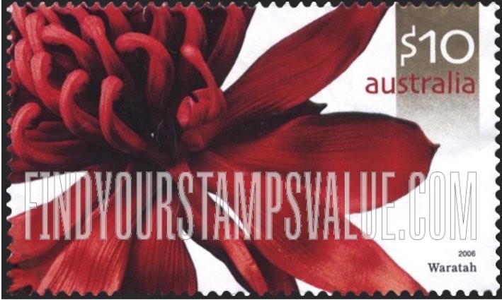 FindYourStampsValue: Flowers: Waratah