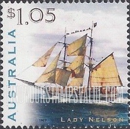 FindYourStampsValue: Sailing Ships: Lady Nelson