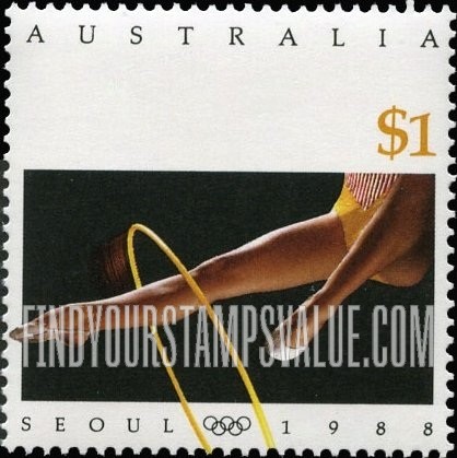 FindYourStampsValue: 1988 Summer Olympics, Seoul: Rhythmic gymnastics