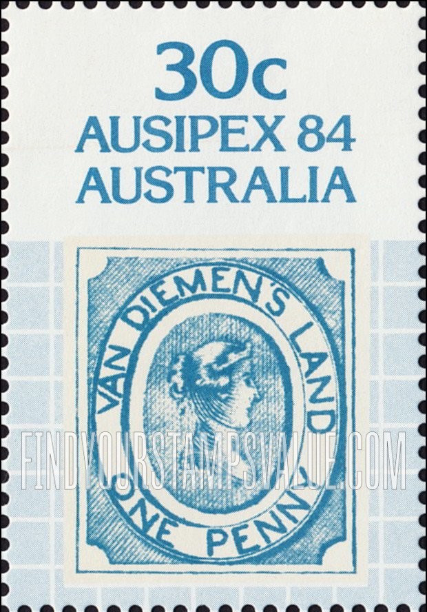 FindYourStampsValue: Ausipex ’84: Tasmania #1