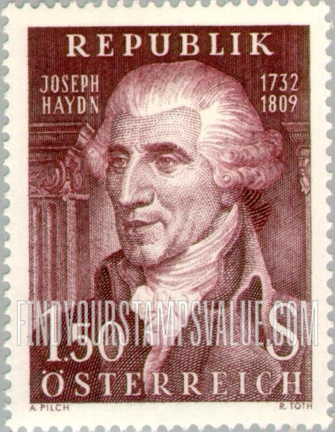 FindYourStampsValue: Joseph Haydn (1732-1809), Composer