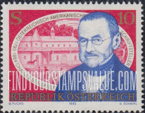 FindYourStampsValue: Charles Sealsfield (1793-1864), Writer