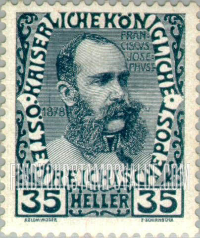 FindYourStampsValue: For Austria only: Franz Josef in middle age