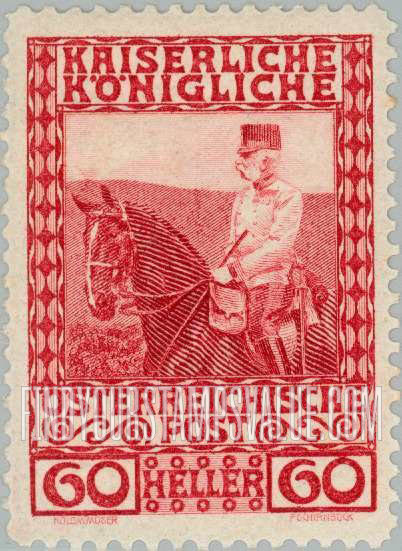 FindYourStampsValue: For Austria only: Franz Josef on horseback