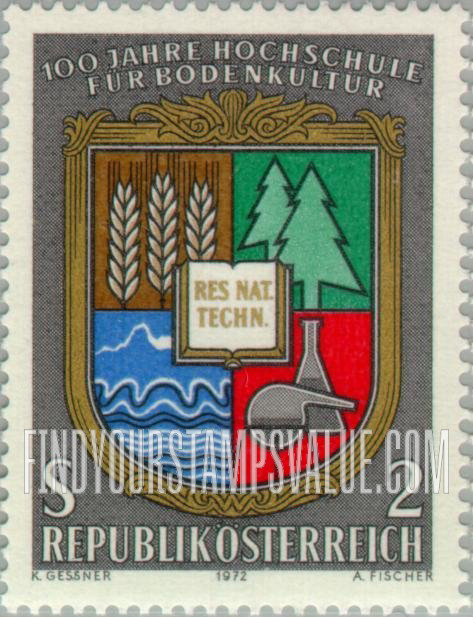 FindYourStampsValue: Arms of University of Agriculture