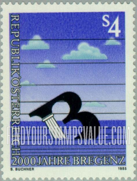 FindYourStampsValue: City of Bregenz, Bimillennium