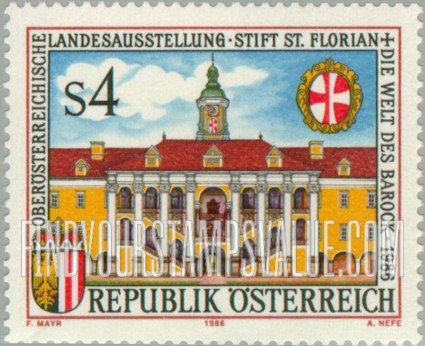 FindYourStampsValue: St. Florian Monastery, Upper Austria