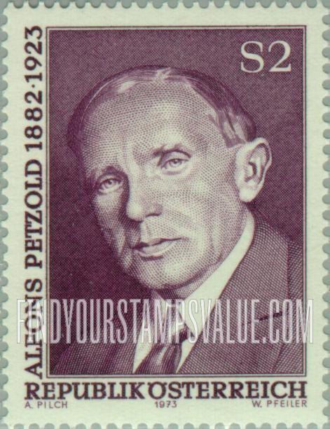 FindYourStampsValue: Alfons Petzold (1882-1923), Poet
