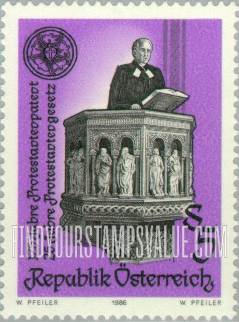 FindYourStampsValue: Minister at pulpit