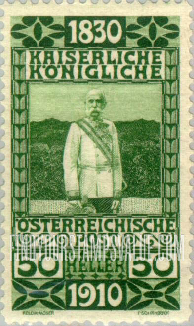 FindYourStampsValue: For Austria only, Birthday Jubilee: Franz Josef