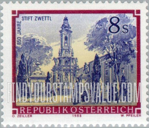FindYourStampsValue: Monasteries and Abbeys: Zwettl Monastery