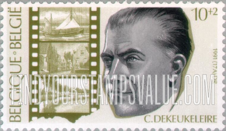 FindYourStampsValue: Semi-Postal, Belgian Film Personalities: Charles Dekeukeleire (1905-71), producer