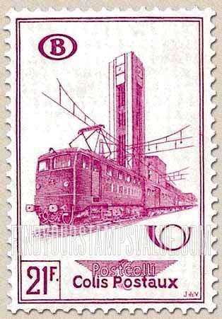 FindYourStampsValue: Parcel Post and Railway: Electric Train