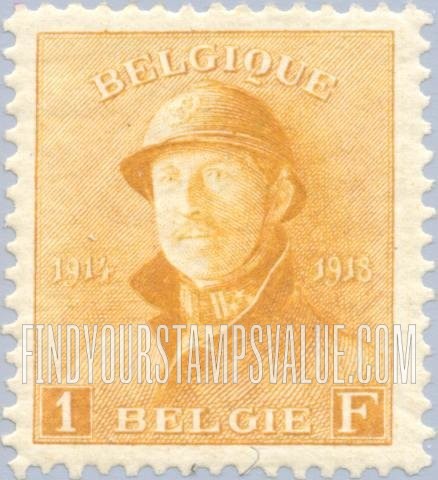 FindYourStampsValue: King Albert in Trench Helmet