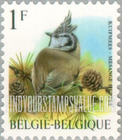 FindYourStampsValue: Bird: Mesange huppee