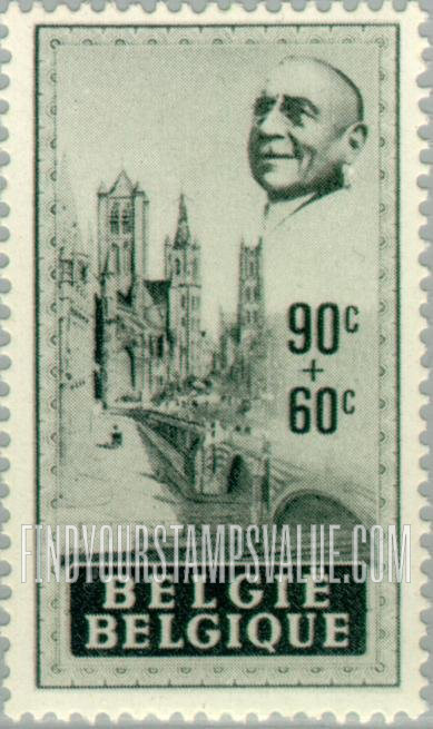 FindYourStampsValue: Semi-Postal: View of Ghent
