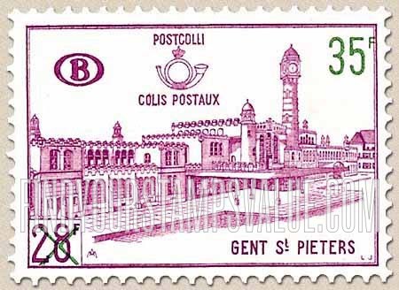 FindYourStampsValue: Parcel Post and Railway: St. Peter’s Station, Ghent