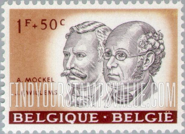 FindYourStampsValue: Semi-Postal, Portraits: Albert Mockel and J. F. Willems
